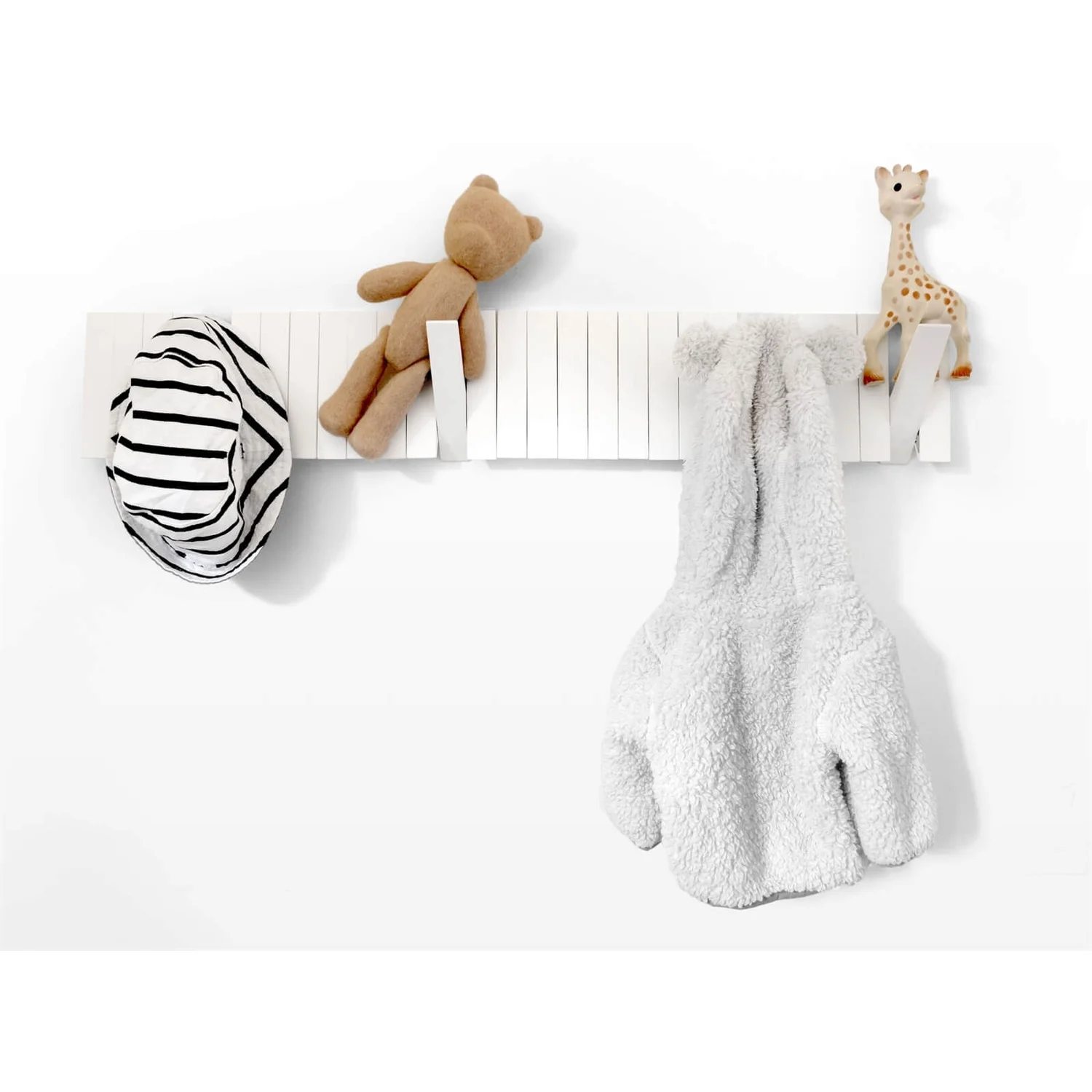 None Switchboard Wooden Coat Rack - White - Image 2